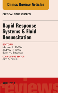 Cover image: Rapid Response Systems/Fluid Resuscitation, An Issue of Critical Care Clinics 9780323583008