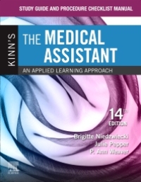 Cover image: Study Guide and Procedure Checklist Manual for Kinn's The Medical Assistant 14th edition 9780323608695