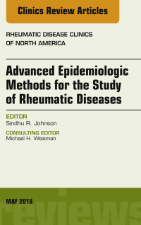 Imagen de portada: Advanced Epidemiologic Methods for the Study of Rheumatic Diseases, An Issue of Rheumatic Disease Clinics of North America 9780323610506