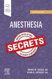 Cover image: Anesthesia Secrets E-Book 6th edition 9780323640152