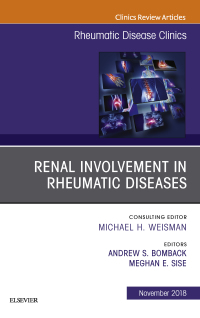 Imagen de portada: Renal Involvement in Rheumatic Diseases , An Issue of Rheumatic Disease Clinics of North America 9780323641739