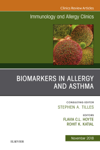 Imagen de portada: Biomarkers in Allergy and Asthma, An Issue of Immunology and Allergy Clinics of North America 9780323641395