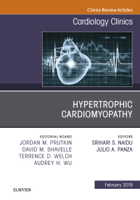 Imagen de portada: Hypertrophic Cardiomyopathy, An Issue of Cardiology Clinics 9780323654470