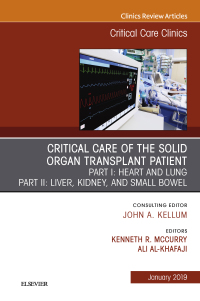 Omslagafbeelding: Critical Care of the Solid Organ Transplant Patient, An Issue of Critical Care Clinics 9780323654630