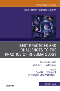 Cover image: Best Practices and Challenges to the Practice of Rheumatology, An Issue of Rheumatic Disease Clinics of North America 9780323655408