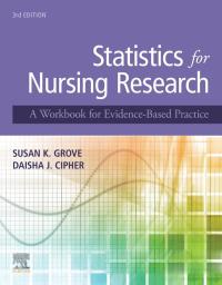 Cover image: Statistics for Nursing Research 3rd edition 9780323654111