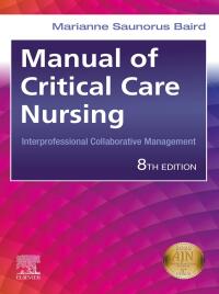 Cover image: Manual of Critical Care Nursing 8th edition 9780323755627