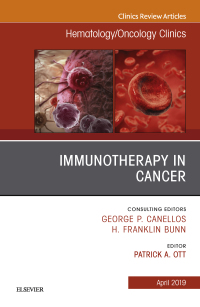 Imagen de portada: Immunotherapy in Cancer, An Issue of Hematology/Oncology Clinics of North America 9780323679046
