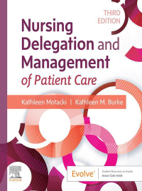 Cover image: Nursing Delegation and Management of Patient Care 3rd edition 9780323625463