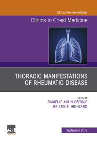 Omslagafbeelding: Thoracic Manifestations of Rheumatic Disease, An Issue of Clinics in Chest Medicine 9780323710367