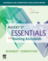 Omslagafbeelding: Workbook and Competency Evaluation Review for Mosby's Essentials for Nursing Assistants - E-Book 7th edition 9780323811095