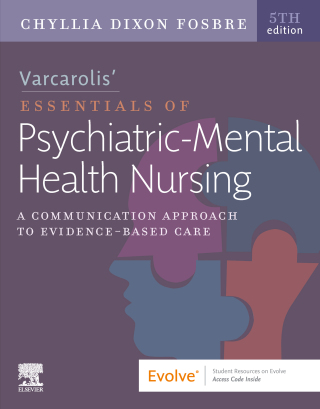 Imagen de portada: Varcarolis Essentials of Psychiatric Mental Health Nursing 5th edition 9780323810302