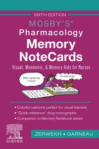 表紙画像: Mosby's Pharmacology Memory NoteCards 6th edition 9780323661911