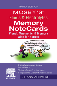 Titelbild: Mosby's® Fluids & Electrolytes Memory NoteCards 3rd edition 9780323832250