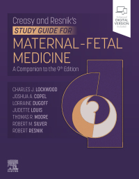 Cover image: Creasy-Resnik's Study Guide for Maternal Fetal Medicine 1st edition 9780323834971