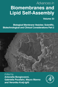 Cover image: Biological Membrane Vesicles: Scientific, Biotechnological and Clinical Considerations Part 2 9780128246085