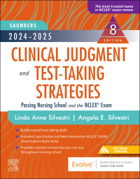 صورة الغلاف: 2024-2025 Saunders Clinical Judgment and Test-Taking Strategies 8th edition 9780323874250