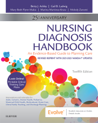 Immagine di copertina: Nursing Diagnosis Handbook, Revised Reprint with 2021-2023 NANDA-I® Updates 12th edition 9780323879880