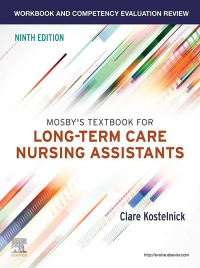 Imagen de portada: Workbook and Competency Evaluation Review for Mosby's Textbook for Long-Term Care Nursing Assistants 9th edition 9780323875127