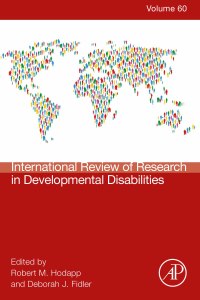 Cover image: International Review Research in Developmental Disabilities 9780323901604