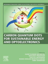 Cover image: Carbon Quantum Dots for Sustainable Energy and Optoelectronics 1st edition 9780323908955