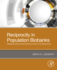 Titelbild: Reciprocity in Population Biobanks 9780323912860