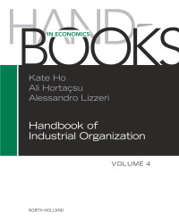 Cover image: Handbook of Industrial Organization 9780323915137