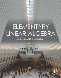 Cover image: Elementary Linear Algebra 6th edition 9780128229781