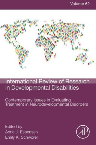 Cover image: Contemporary Issues in Evaluating Treatment in Neurodevelopmental Disorders 1st edition 9780323988834