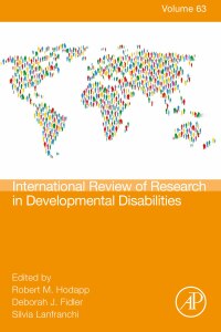 Cover image: International Review Research in Developmental Disabilities 1st edition 9780323990967
