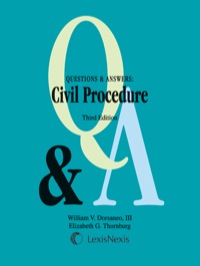 Cover image: Questions & Answers: Civil Procedure 3rd edition 9781422498729