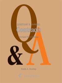 Cover image: Questions & Answers: Contracts Revised 1st edition 082057080X