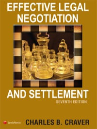 Cover image: Effective Legal Negotiation and Settlement 7th edition 9780769848983