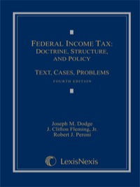 Cover image: Federal Income Tax: Doctrine, Structure, and Policy: Text, Cases, Problems 4th edition 9781422493366