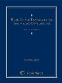 Cover image: Real Estate Transactions, Finance, and Development 6th edition 9781422470107
