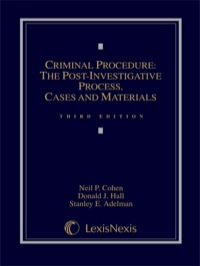 Cover image: Criminal Procedure: Post-Investigative Process, Cases and Materials 3rd edition 9781422423998