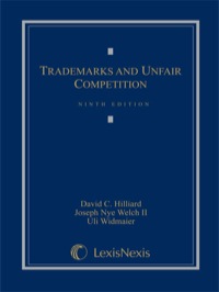 Cover image: Trademarks and Unfair Competition 9th edition 9780769847627