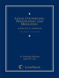Cover image: Legal Counseling, Negotiating, and Mediating: A Practical Approach 2nd edition 9781422422625