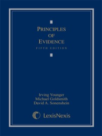 Cover image: Principles of Evidence 5th edition 9780820570273