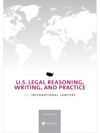 Cover image: U.S. Legal Reasoning, Writing, and Practice for International Lawyers (2014) 9780769856568
