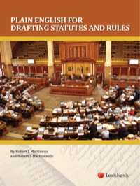 Cover image: Plain English for Drafting Statutes and Rules (2012) 1st edition 9781422499146
