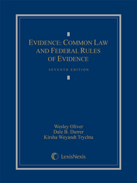 Cover image: Evidence: Common Law and Federal Rules of Evidence, (2015) 7th edition 9781632809476