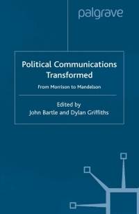 Cover image: Political Communications Transformed 9780333776766