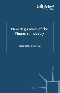 Imagen de portada: New Regulation of the Financial Industry 9780333775486