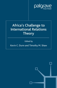 Cover image: Africa's Challenge to International Relations Theory 1st edition 9780333918289