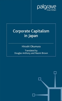 Titelbild: Corporate Capitslism in Japan 9780333575321