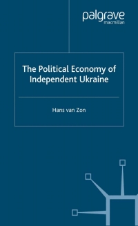 Imagen de portada: The Political Economy of Independent Ukraine 9780333783016