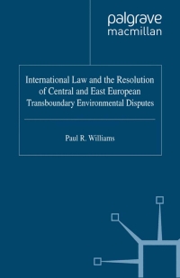 Imagen de portada: International Law and the Resolution of Central and East European 9780333764954