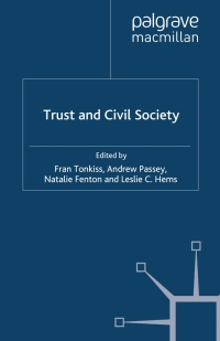 Omslagafbeelding: Trust and Civil Society 1st edition 9780333981795