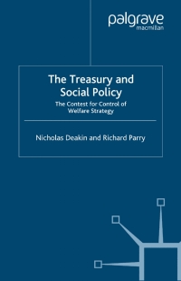 Imagen de portada: The Treasury and Social Policy 9780333752456